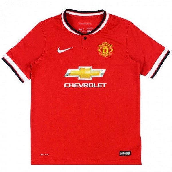 Camiseta Manchester United Primera equipación Retro 2014 2015 Rojo